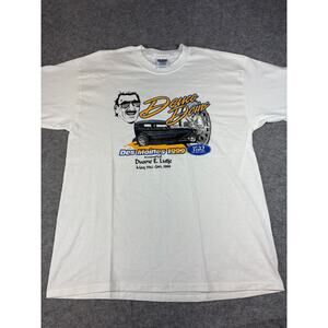 VINTAGE 1999 Deuce Doins Shirt Mens XL White Graphic Gildan Short Sleeve Tee